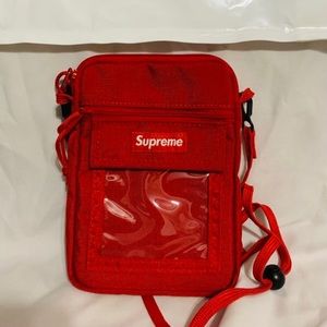 supreme utility pouch red